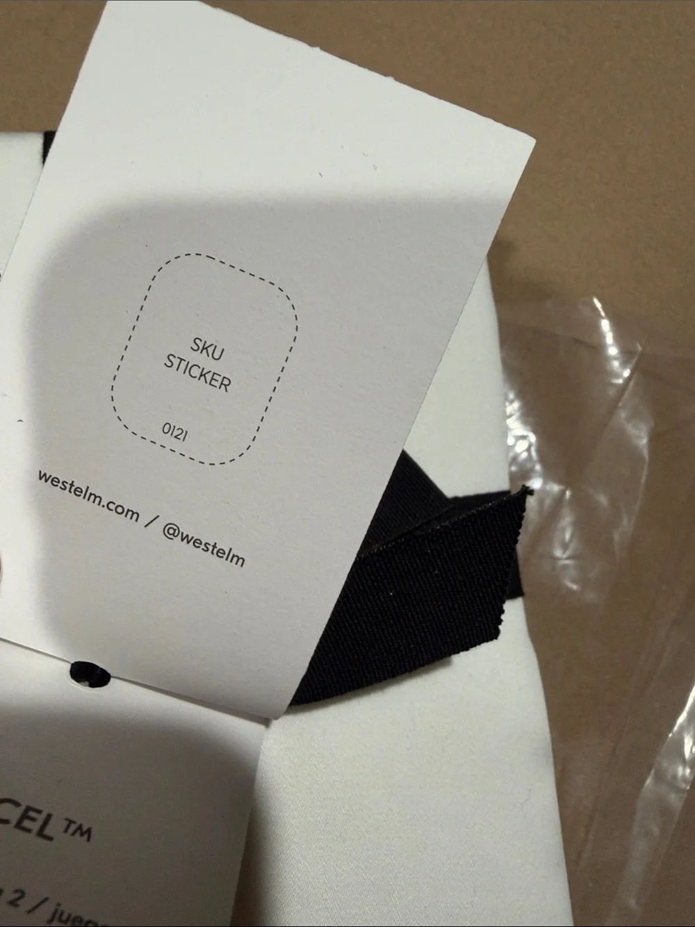 NWT West Elm Tencel White standard Pillowcases set of 2